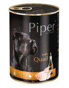 Piper Animals XS-XL Prepeliță conservă hrană umedă fără cereale câini (în aspic) 800g