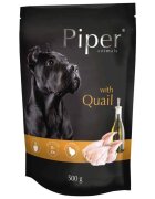 Piper Animals XS-XL Prepeliță plic hrană umedă fără cereale câini (în aspic) 500g