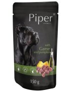 Piper Animals XS-XL Vânat și dovleac plic hrană umedă fără cereale câini (în aspic) 150g