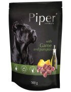 Piper Animals XS-XL Vânat și dovleac plic hrană umedă fără cereale câini (în aspic) 500g