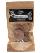 PIU BUONO Single Protein Meat Coins XS-XL Mistreț punguță recompense monoproteice BARF câini 80g