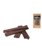PIU BUONO Single Protein Meat Strips XS-XL Capră punguță recompense monoproteice BARF câini 70g