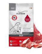 Platinum Adult XS-XL Vită hrană uscată fără cereale câini semimoist 1.5kg