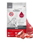 Platinum Adult XS-XL Vită hrană uscată fără cereale câini semimoist 5kg