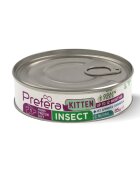 PREFERA MPD Kitten Insecte dietă veterinară conservă hrană umedă monoproteică fără cereale pisici junior (în suc propriu) 85g