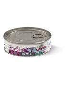 PREFERA MPD Păstrăv dietă veterinară conservă hrană umedă monoproteică fără cereale pisici (în suc propriu) 85g