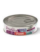PREFERA MPD Porc dietă veterinară conservă hrană umedă monoproteică fără cereale pisici (în suc propriu) 85g