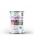 PREFERA MPD XS-XL Mistreț și dovleac dietă veterinară conservă hrană umedă monoproteică fără cereale câini (în suc propriu) 400g