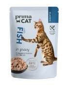 PRIMA CAT Classic Pește plic hrană umedă fără cereale pisici (în sos) bax 85g x 28buc