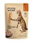 PRIMA CAT Classic Sterilised Curcan plic hrană umedă fără cereale pisici sterilizate (în sos) bax 85g x 28buc