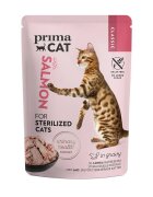 PRIMA CAT Classic Sterilised Somon plic hrană umedă fără cereale pisici sterilizate (în sos) bax 85g x 28buc