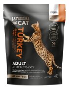 PRIMA CAT Sterilised Curcan și Insecte hrană uscată fără cereale pisici sterilizate 400g
