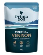 PRIMA DOG Mini Meal XS-XL Vânat plic hrană umedă fără cereale câini (în sos) bax 85g x 24buc