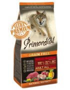 Primordial Holistic XS-XL Bizon și Macrou hrană uscată fără cereale câini 12kg