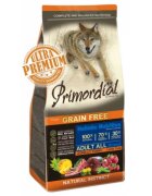 Primordial Holistic XS-XL Ton și Miel hrană uscată fără cereale câini 2kg
