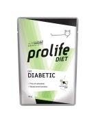Prolife Diet Diabetic Pui și Vită dietă veterinară plic hrană umedă pisici diabet (în aspic) bax 85g x 12buc