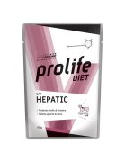 Prolife Diet Hepatic Pui dietă veterinară plic hrană umedă pisici sistem hepatic (în aspic) bax 85g x 12buc