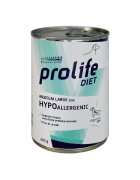 Prolife Diet Hypoallergenic M-XL Mistreț dietă veterinară conservă hrană umedă fără cereale câini alergii (în aspic) 400g