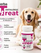 Promedivet Herba-Treat Antialergic supliment sistem imunitar & alergii câini comprimate Herba-Treat Antialergic XS-XL supliment sistem imunitar & alergii câini și pisici flacon 70 comprimate