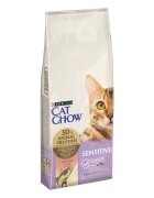 Purina Cat Chow Sensitive Somon hrană uscată pentru pisici sensibilități digestive 15kg