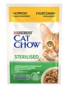 Purina Cat Chow Sterilised Pui hrană umedă pisici sterilizate (în sos) Sterilised Pui plic hrană umedă pisici sterilizate (în sos) 85g