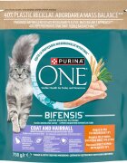 Purina ONE Coat & Hairball Pui hrană uscată pisici piele & blană limitarea ghemurilor de blană 750g