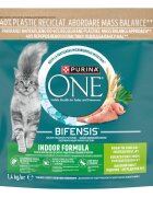 Purina ONE Indoor Curcan și Cereale Integrale hrană uscată pisici 1.4kg