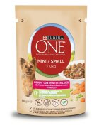 Purina ONE Mini Controlul Greutății Curcan cu Orez hrană umedă câini (în sos) Mini Controlul Greutății Curcan cu Orez plic hrană umedă câini (în sos) 85g