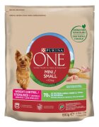 Purina ONE Mini Controlul Greutății Curcan cu Orez hrană uscată câini managementul greutății 800g