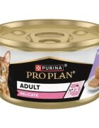 Purina Pro Plan Delicate Digestion Curcan conservă hrană umedă pisici sistem digestiv (pate) bax 85g x 24buc