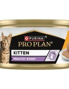 Purina Pro Plan Healthy Start Kitten Pui conservă hrană umedă pisici junior (pate) bax 85g x 24buc