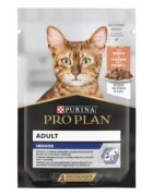Purina Pro Plan Indoor Somon plic hrană umedă pisici limitarea ghemurilor de blană (în sos) 85g