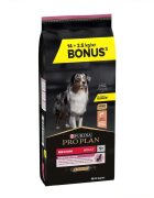 Purina Pro Plan Sensitive Skin Adult M Somon hrană uscată câini piele și blană 14+2.5kg GRATUIT