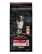 Purina Pro Plan Sensitive Skin Adult M Somon hrană uscată câini piele și blană 14kg