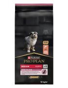 Purina Pro Plan Sensitive Skin Medium Puppy M Somon hrană uscată câini junior piele & blană 12kg