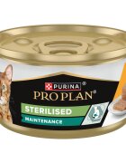 Purina Pro Plan Sterilised Maintenance Pui conservă hrană umedă pisici sterilizate (pate) 85g