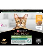 Purina Pro Plan Sterilised Maintenance Pui conservă hrană umedă pisici sterilizate (pate) bax 85g x 12buc