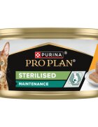 Purina Pro Plan Sterilised Maintenance Pui conservă hrană umedă pisici sterilizate (pate) bax 85g x 24buc