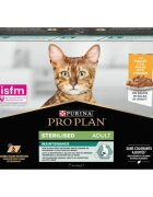 Purina Pro Plan Sterilised Maintenance Pui plic hrană umedă pisici sterilizate (în sos) bax 85g x10buc