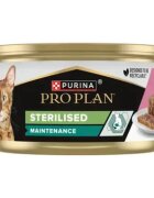 Purina Pro Plan Sterilised Maintenance Ton și Somon hrană umedă pisici sterilizate (pate) 85g