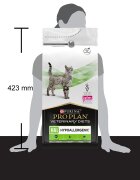 Purina Pro Plan Veterinary Diets Hypoallergenic dietă veterinară pisici hrană uscată afecțiuni digestive și dermatologice 1.3kg