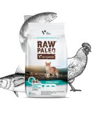 Raw Paleo Sterilised Pui Ton și Somon hrană uscată fără cereale pisici sterilizate 2kg