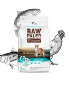 Raw Paleo Sterilised Pui Ton și Somon hrană uscată fără cereale pisici sterilizate 6kg