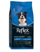 REFLEX Plus Medium & Large Breed M-XL Somon hrană uscată câini 12kg