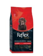 REFLEX Plus Senior Medium & Large Breed 7+ Miel hrană uscată câini senior 12kg