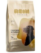 Remi Premium Dog Large L-XL Pui și Curcan hrană uscată câini 3kg