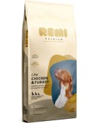 Remi Premium Dog Lite XS-XL Pui și Curcan hrană uscată câini senior obezitate 12.5kg