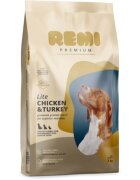 Remi Premium Dog Lite XS-XL Pui și Curcan hrană uscată câini senior obezitate 3kg