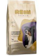 Remi Premium Dog Medium M Pui și Curcan hrană uscată câini 3kg