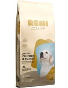 Remi Premium Junior Medium&Large M-XL Pui și Curcan hrană uscată câini junior 12.5kg